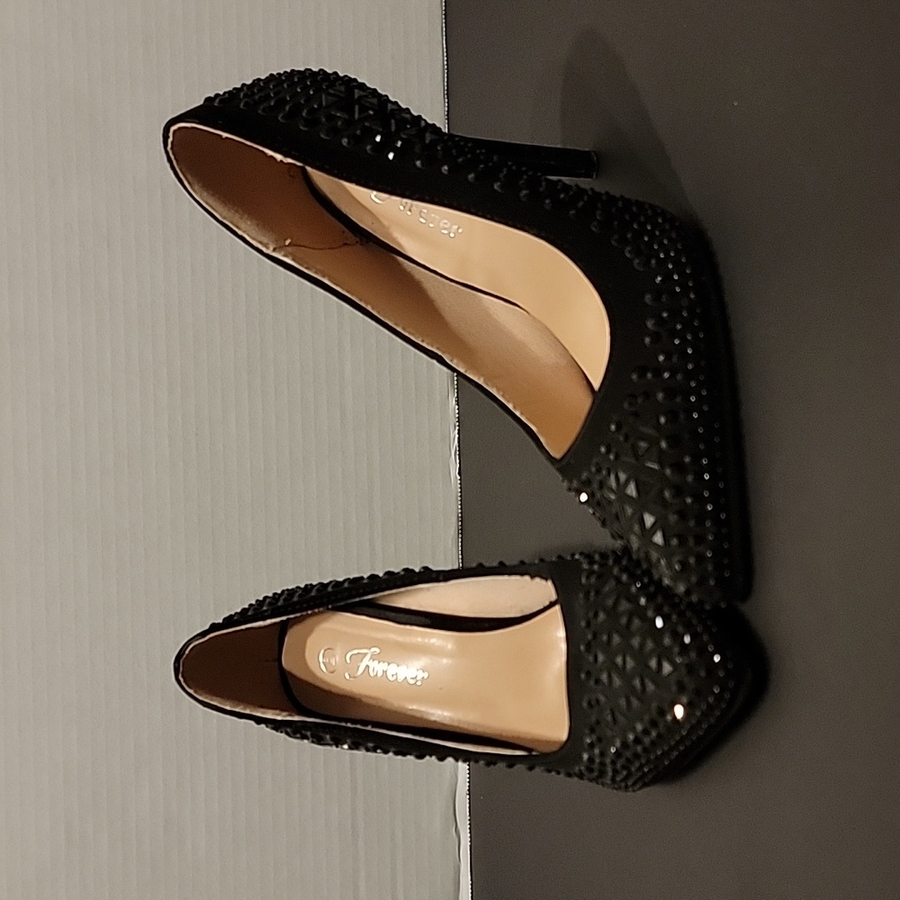 Forever Women's Rhinestones Party Heel Pumps
